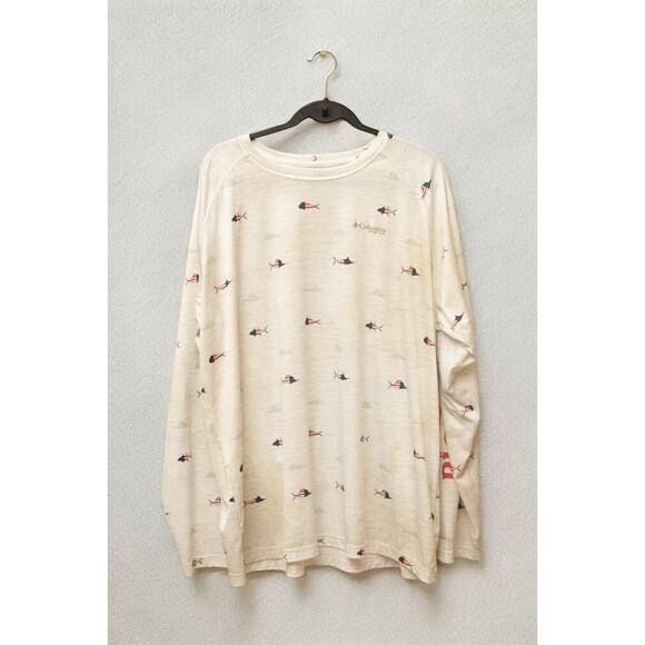 Columbia PFG Fish Flag Long Sleeve Performance Shirt XXL – Like New - Picture 1 of 5